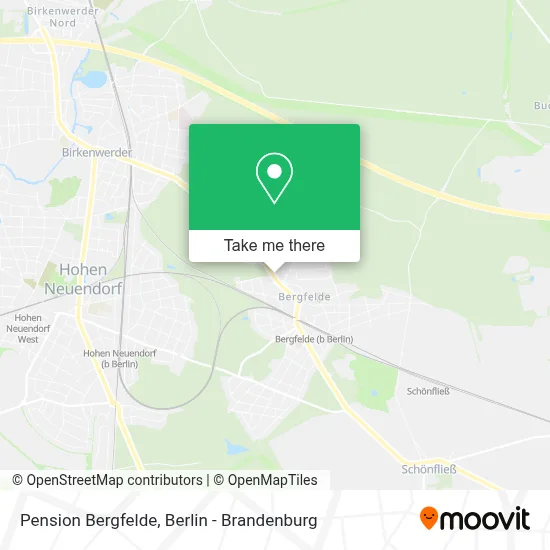 Pension Bergfelde map