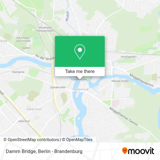 Damm Bridge map