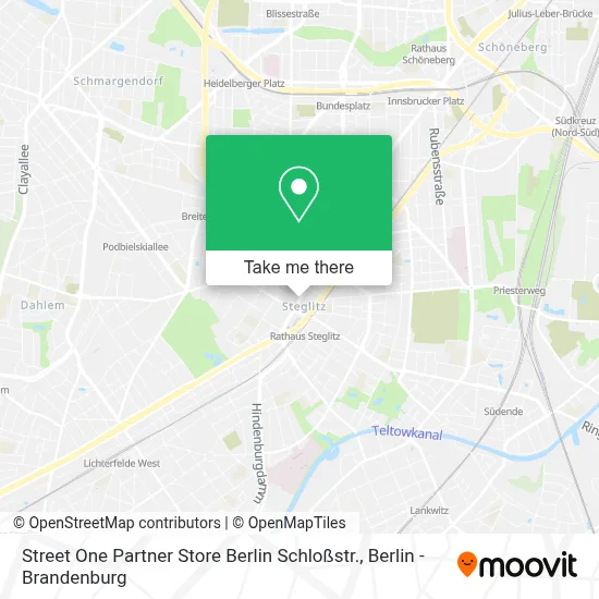 Street One Partner Store Berlin Schloßstr. map