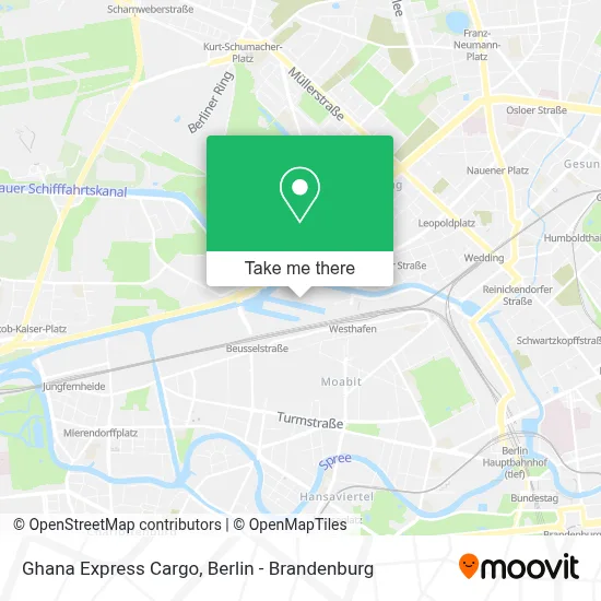 Ghana Express Cargo map