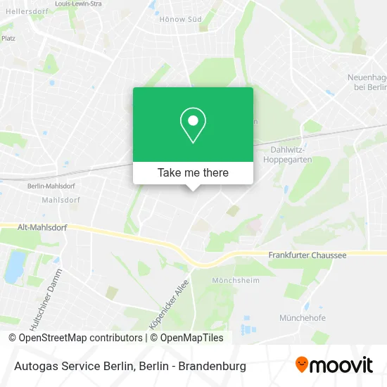Autogas Service Berlin map