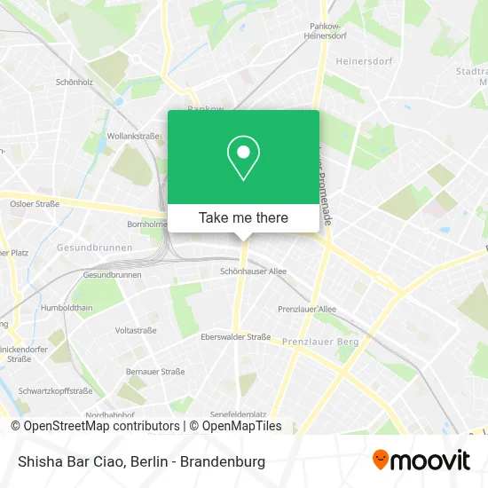 Shisha Bar Ciao map