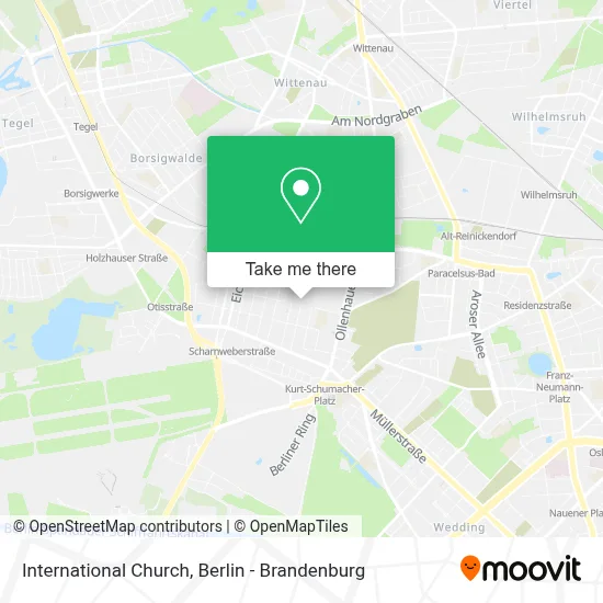 International Church map