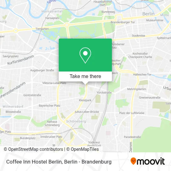 Coffee Inn Hostel Berlin map