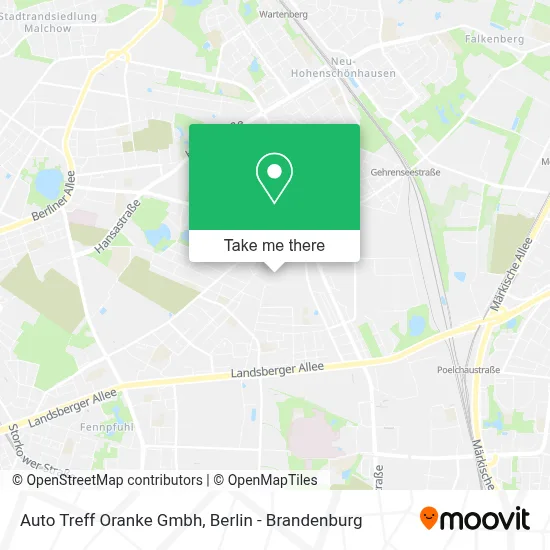 Auto Treff Oranke Gmbh map