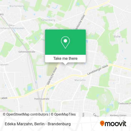 Edeka Marzahn map