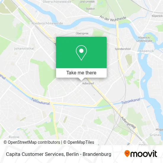 Capita Customer Services map