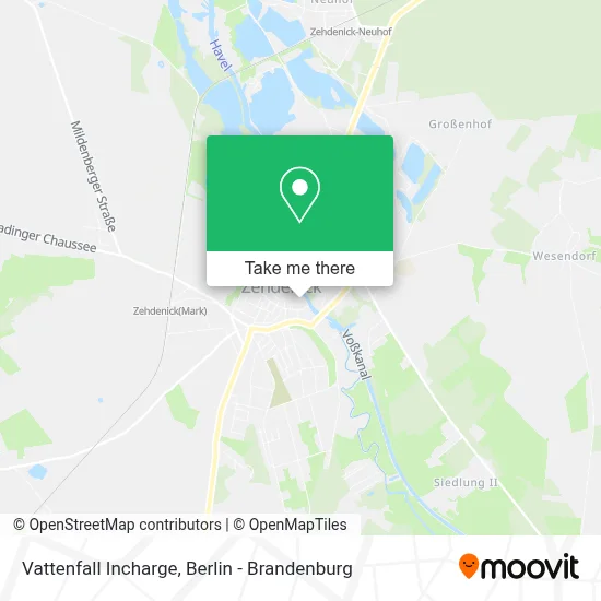 Vattenfall Incharge map
