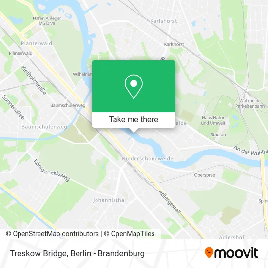 Treskow Bridge map