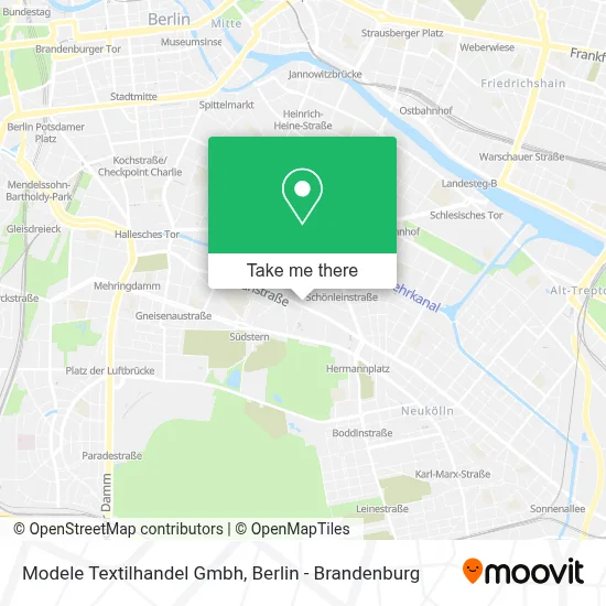 Modele Textilhandel Gmbh map