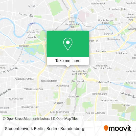 Studentenwerk Berlin map
