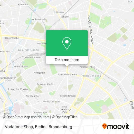 Vodafone Shop map