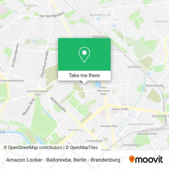 Amazon Locker - Ballonrebe map