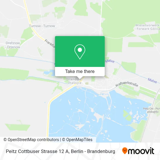 Peitz Cottbuser Strasse 12 A map