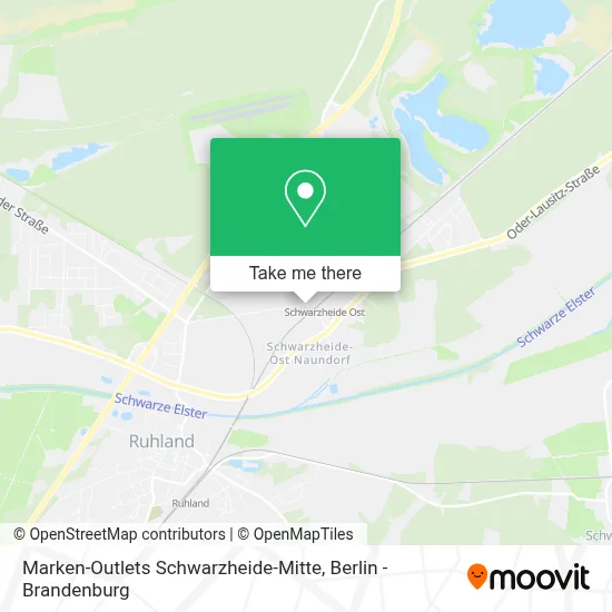 Marken-Outlets Schwarzheide-Mitte map