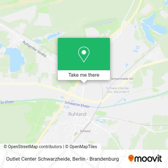 Outlet Center Schwarzheide map