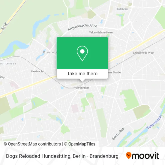 Dogs Reloaded Hundesitting map