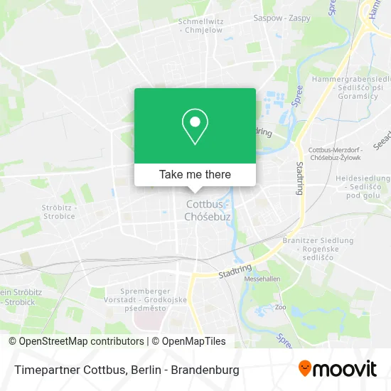 Timepartner Cottbus map
