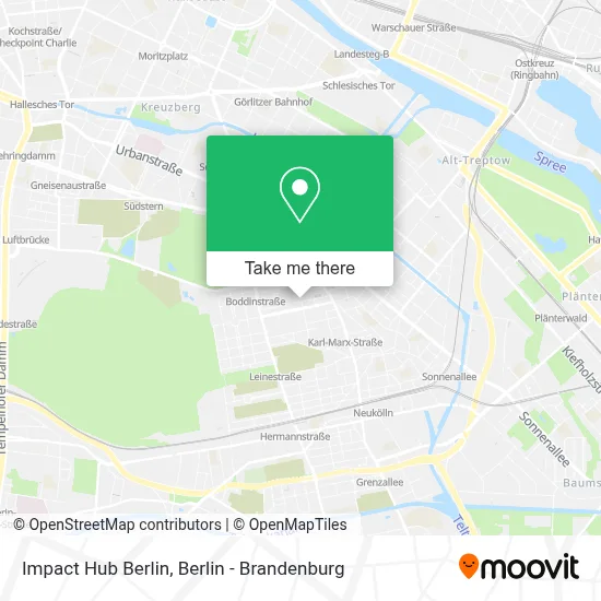 Impact Hub Berlin map