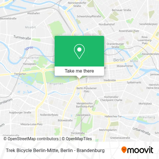 Trek Bicycle Berlin-Mitte map