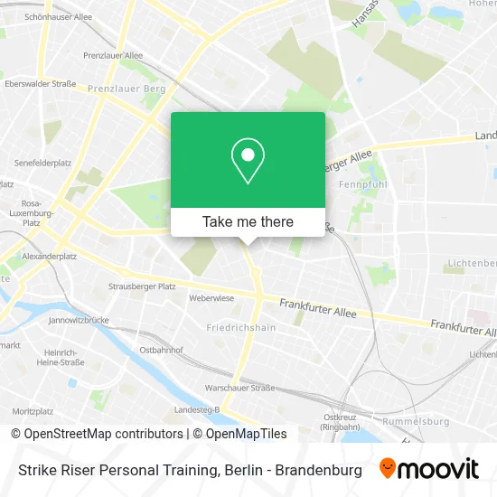 Strike Riser Personal Training map