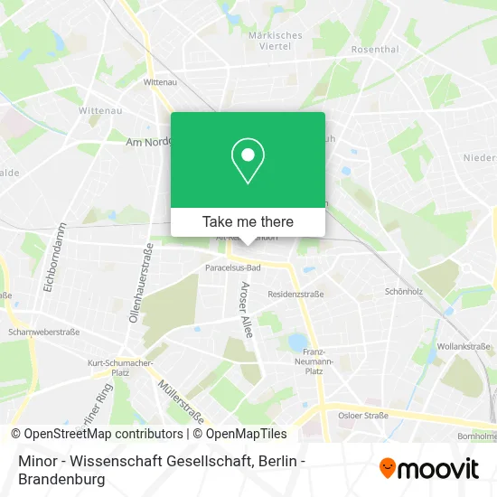 Minor - Wissenschaft Gesellschaft map