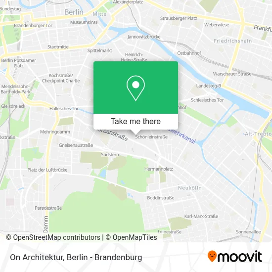 On Architektur map