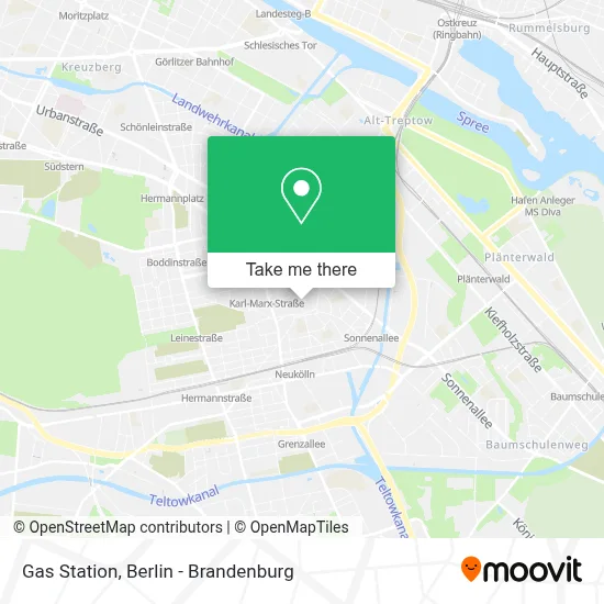 Tankstelle map