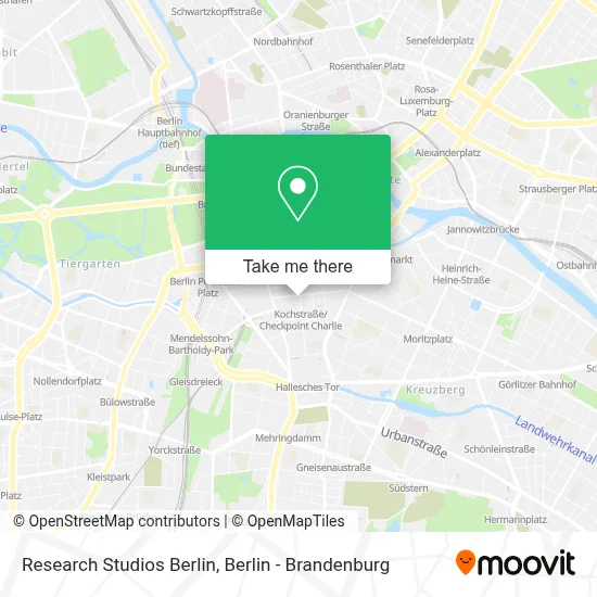Research Studios Berlin map