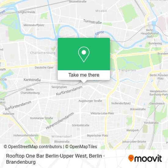 Rooftop One Bar Berlin-Upper West map