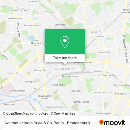 Kosmetikstudio Style & Go map