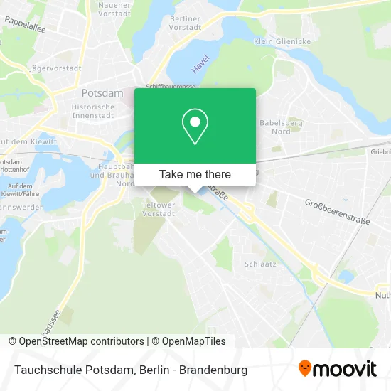 Tauchschule Potsdam map