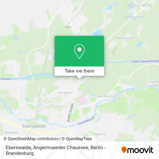 Eberswalde, Angermuender Chaussee map