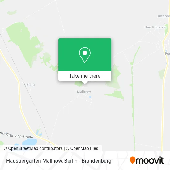 Haustiergarten Mallnow map