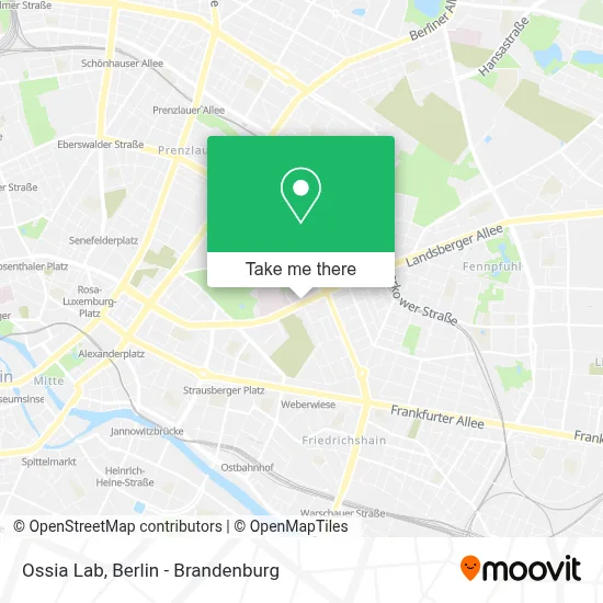 Ossia Lab map
