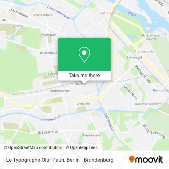 Le Typographe Olaf Paun map