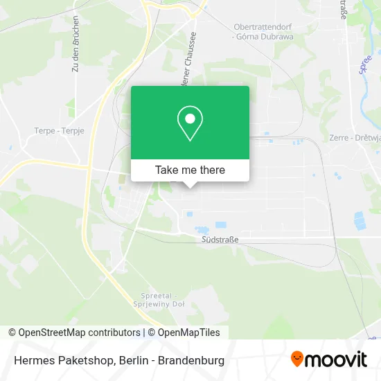 Hermes Paketshop map
