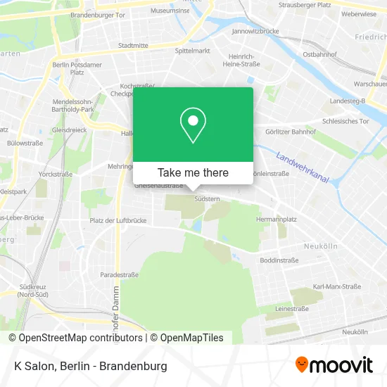 K Salon map