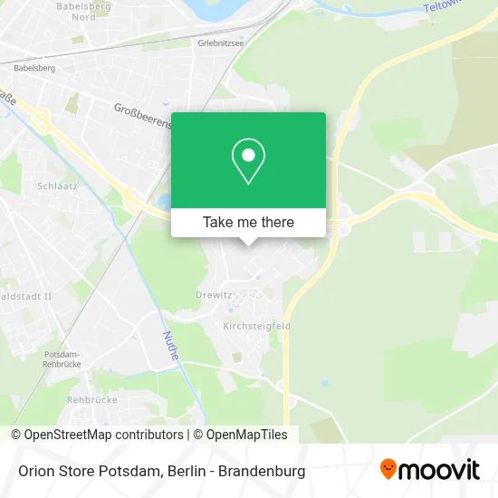 Orion Store Potsdam map