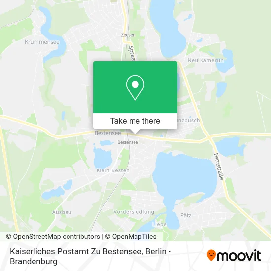 Kaiserliches Postamt Zu Bestensee map