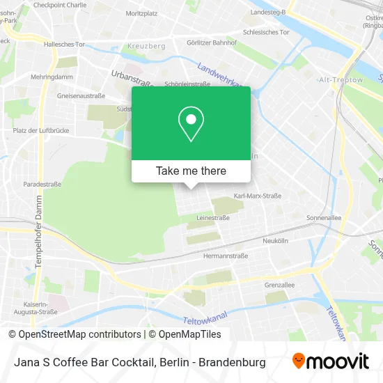 Jana S Coffee Bar Cocktail map
