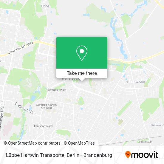 Lübbe Hartwin Transporte map