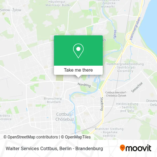 Walter Services Cottbus map