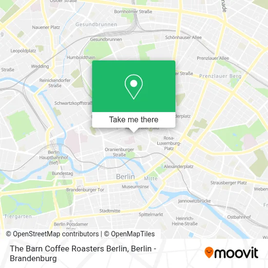 The Barn Coffee Roasters Berlin map