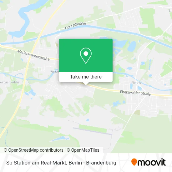 Sb Station am Real-Markt map