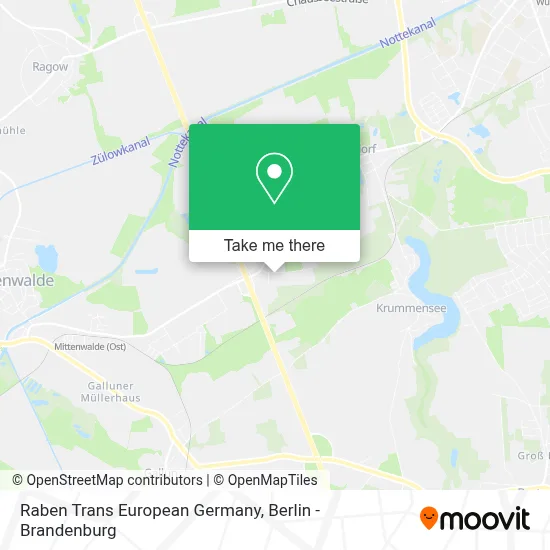 Raben Trans European Germany map