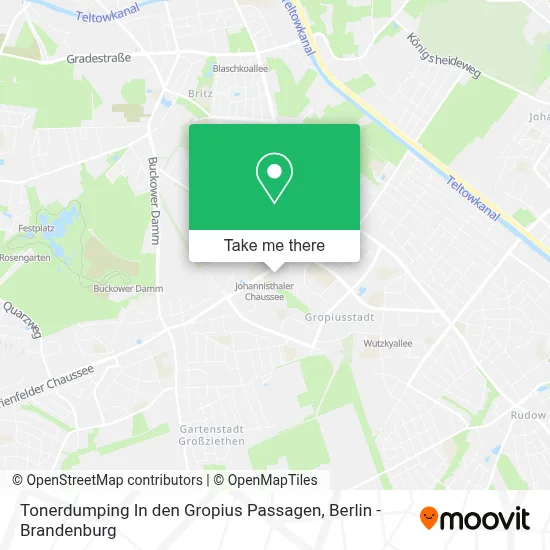 Tonerdumping In den Gropius Passagen map