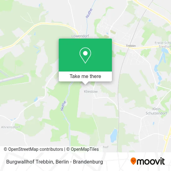 Burgwallhof Trebbin map