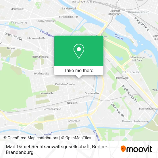 Mad Daniel Rechtsanwaltsgesellschaft map