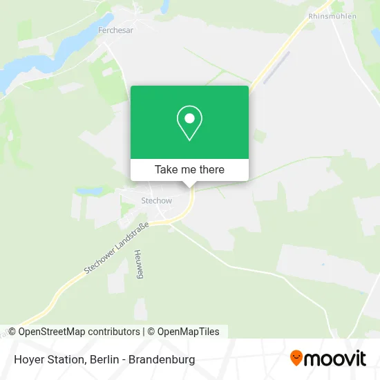 Hoyer Station map